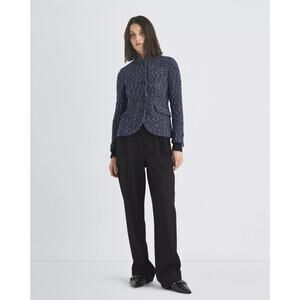 NWT Rag & Bone Slade Tweed Jacket Blazer SIZE 4 Navy Blue #4F452